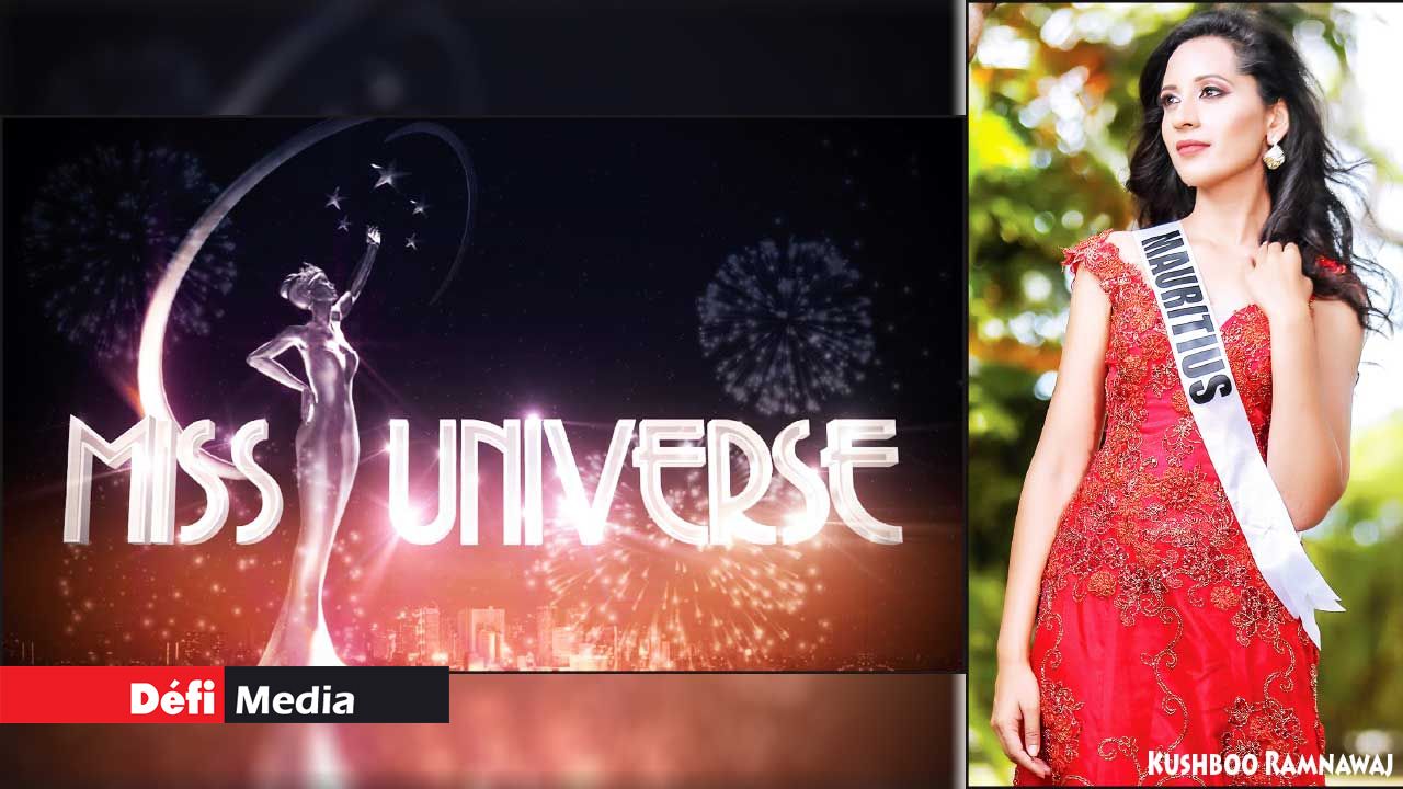 Kushboo Ramnawaj at the 65th Miss Universe Pageant