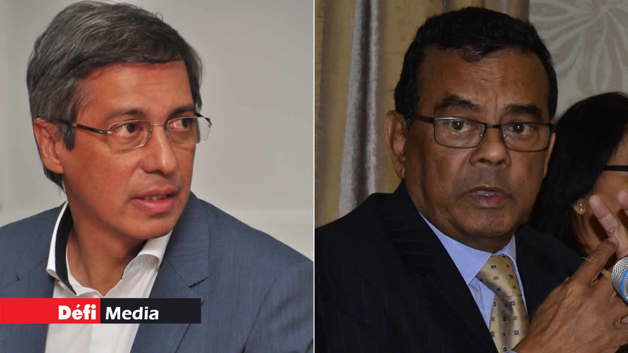 Xavier-Luc Duval et Ivan Collendavelloo.