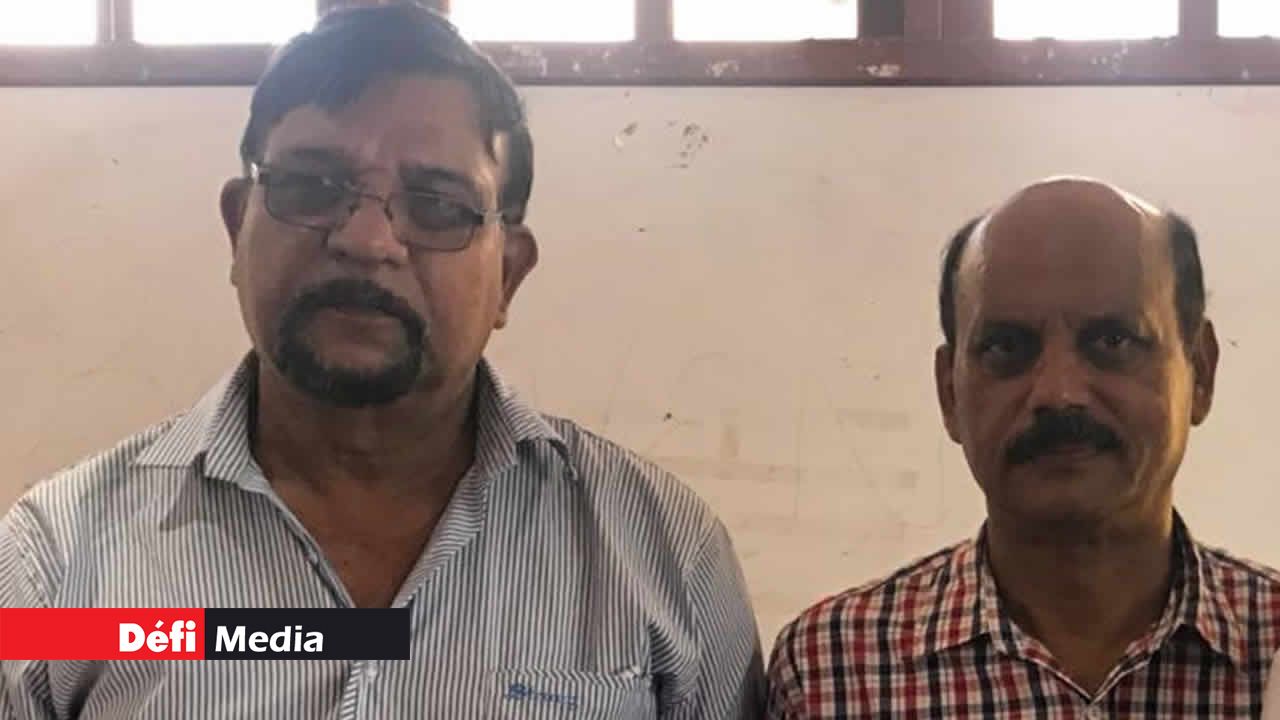 Radhakrishna Sadien (à d.)  et Deepak Benydin.