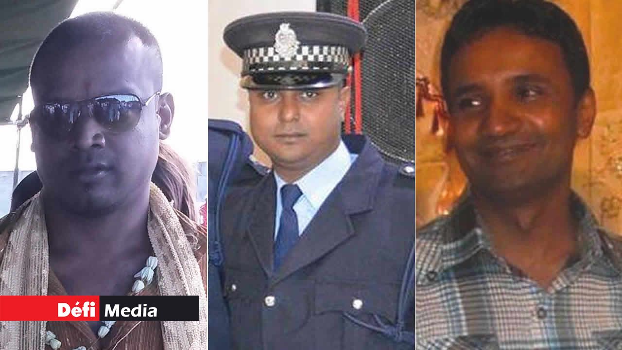 Eddyssen Pachee, Hurreechurn Arvind et Iqbal Toofany.