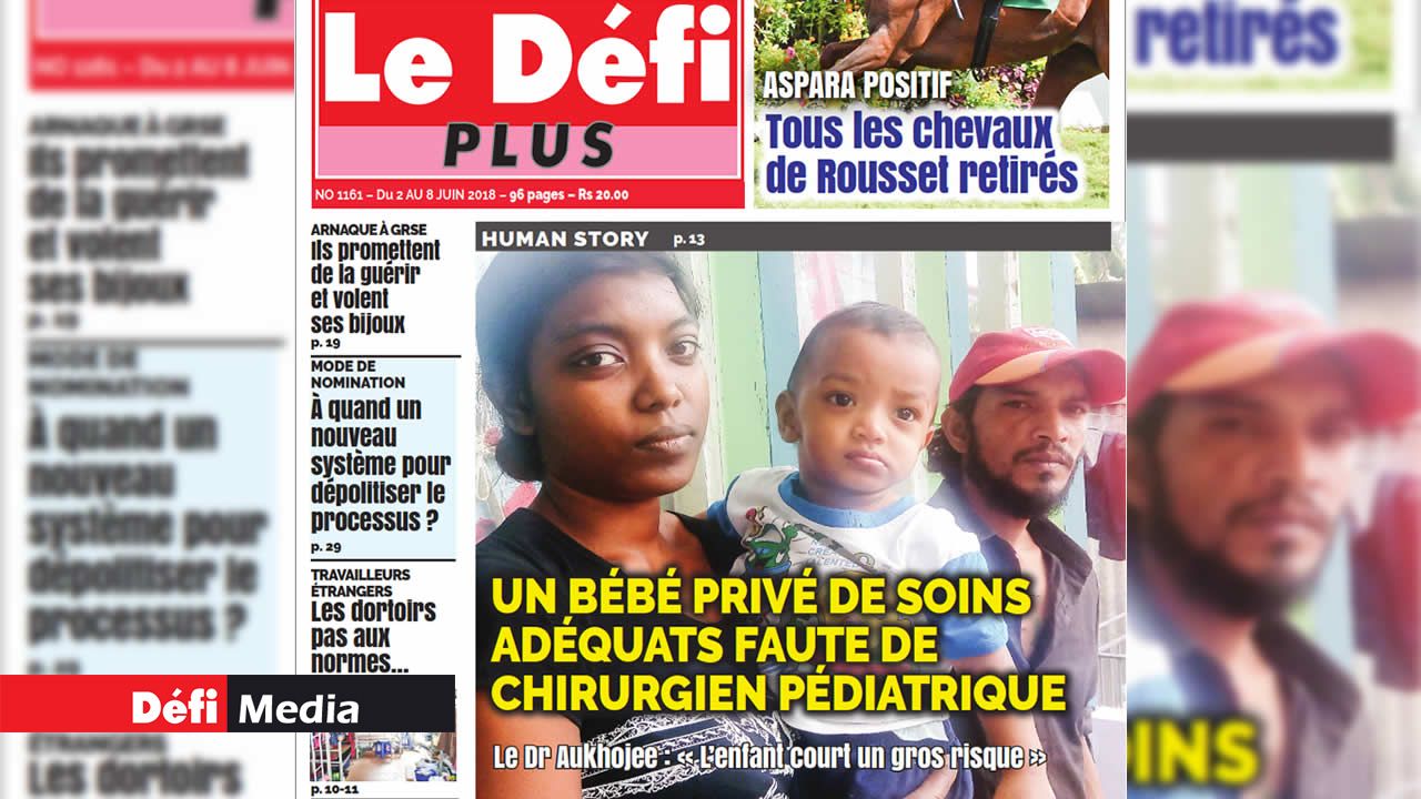 Bébé souffrant d’une hernie