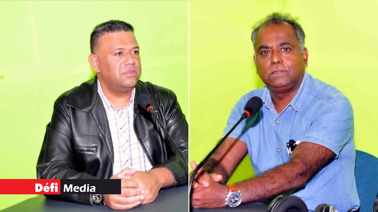 Navin Mahadoo et  Le Dr Siven Samoo.