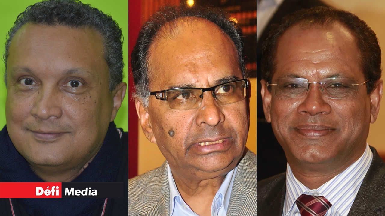 Patrick Assirvaden, Alan Ganoo et Ajay Gunness.