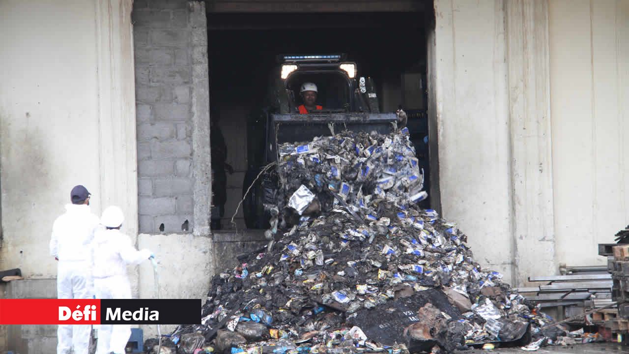 Incendie à l’entrepôt de Shoprite 