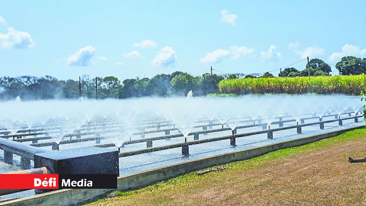 Le système mis en place pour refroidir l’eau provenant de l’usine d’Agriterra.