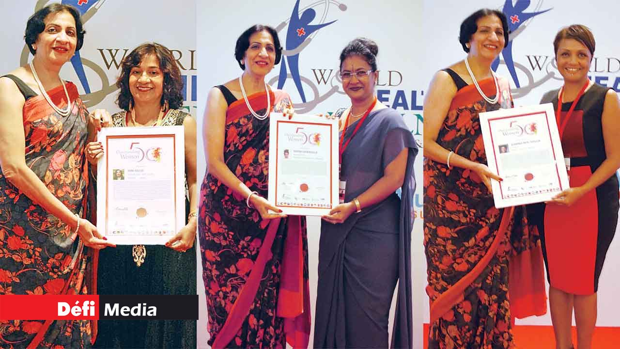 Three Mauritian women among the 50 Outstanding Women in Healthcare worldwide
