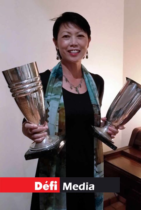 Joueuse de golf, Aline Wong a remporté l’Island Cup cette année.