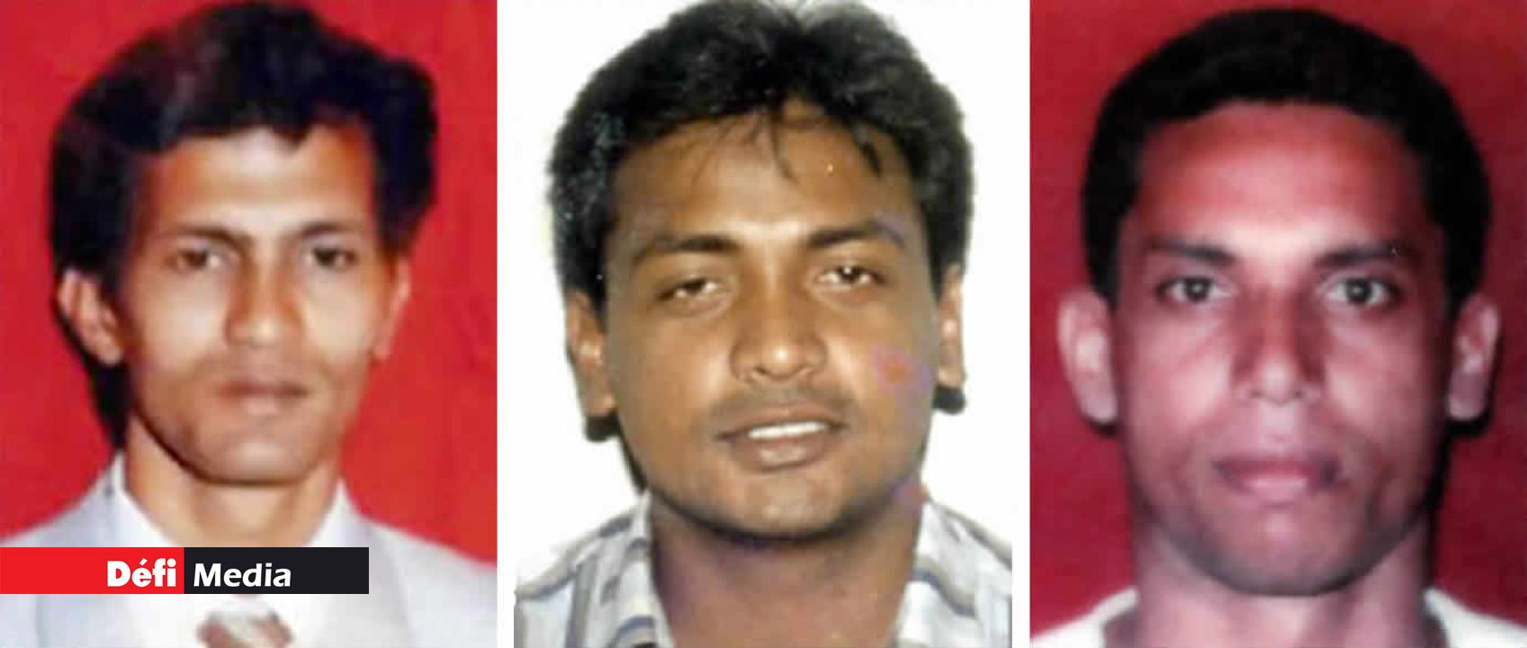 De g. à dr. : Yousouf Mourad, Babal Joomun et Zulfikar Bheeky