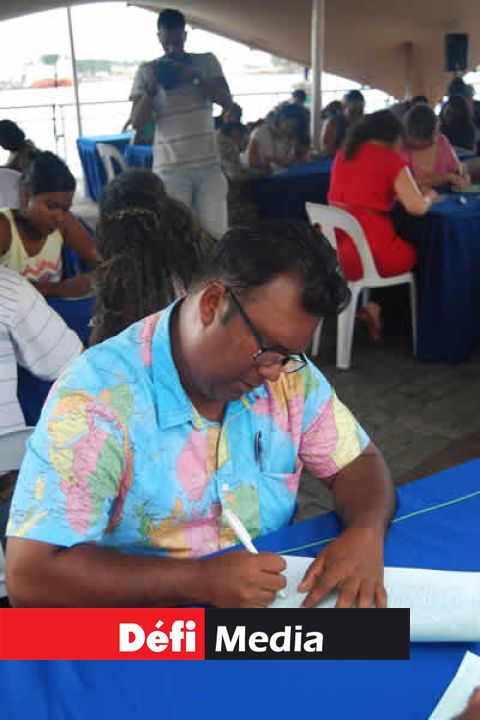 L’artiste Guilliano Méyépa se dit avoir un attachement
particulier à sa langue.