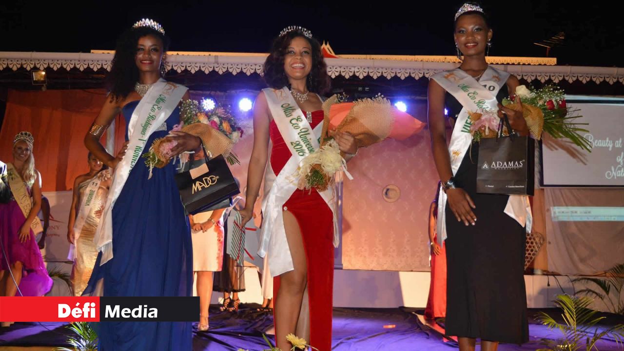 Émilie Albert a été couronnée Miss Eco Rodrigues le samedi 28 novembre.