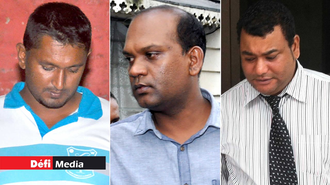 Joshan Raggoo, Vikash Persand et Jonny Laboudeuse