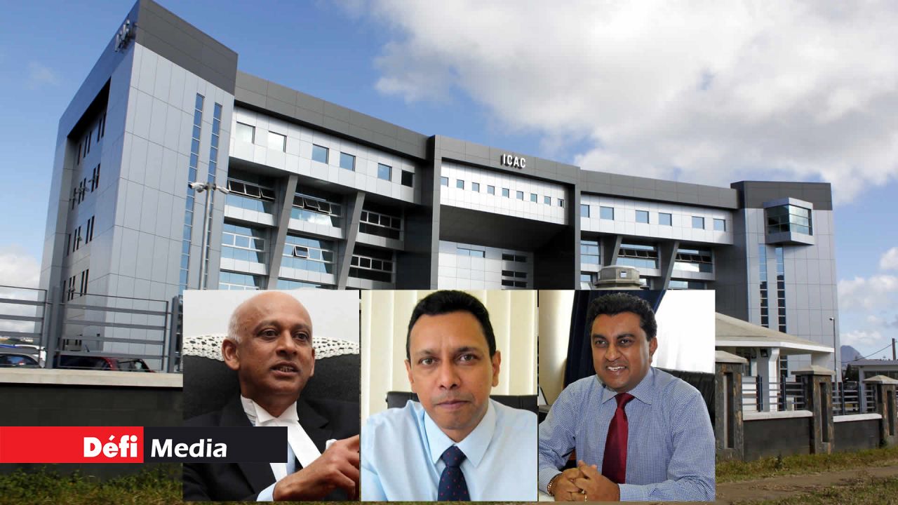 Des changements sont réclamés pour la nomination du directeur-général de l’Icac. (De gauche à droite: Me Raouf Gulbul, Rajen Bablee et Me Yatin Varma).