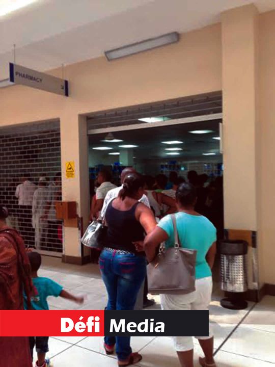 La pharmacie de l’hôpital Jeetoo.