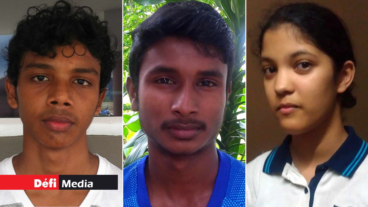 Jeffrey Constant, Krishnen Manaroo et Ophélie Pierrette