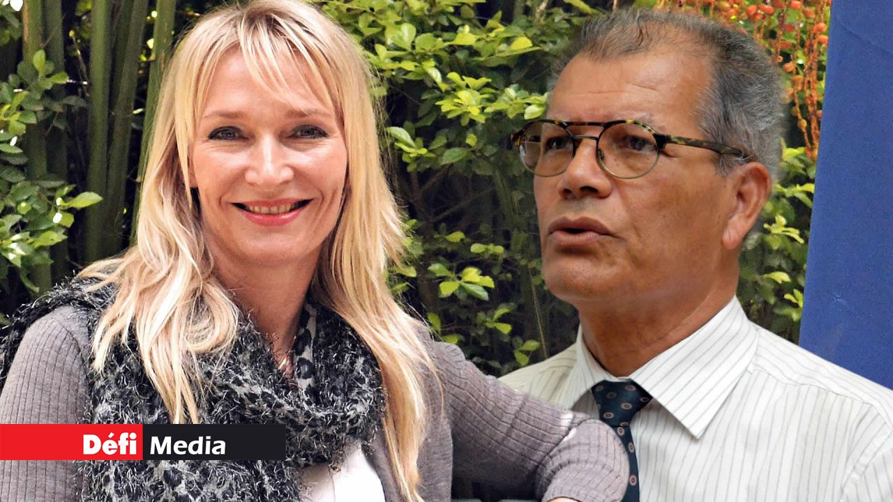 Marjaana Sall, ambassadrice de l’Union européenne, et Serge Clair, chef commissaire de l’Assemblée régionale