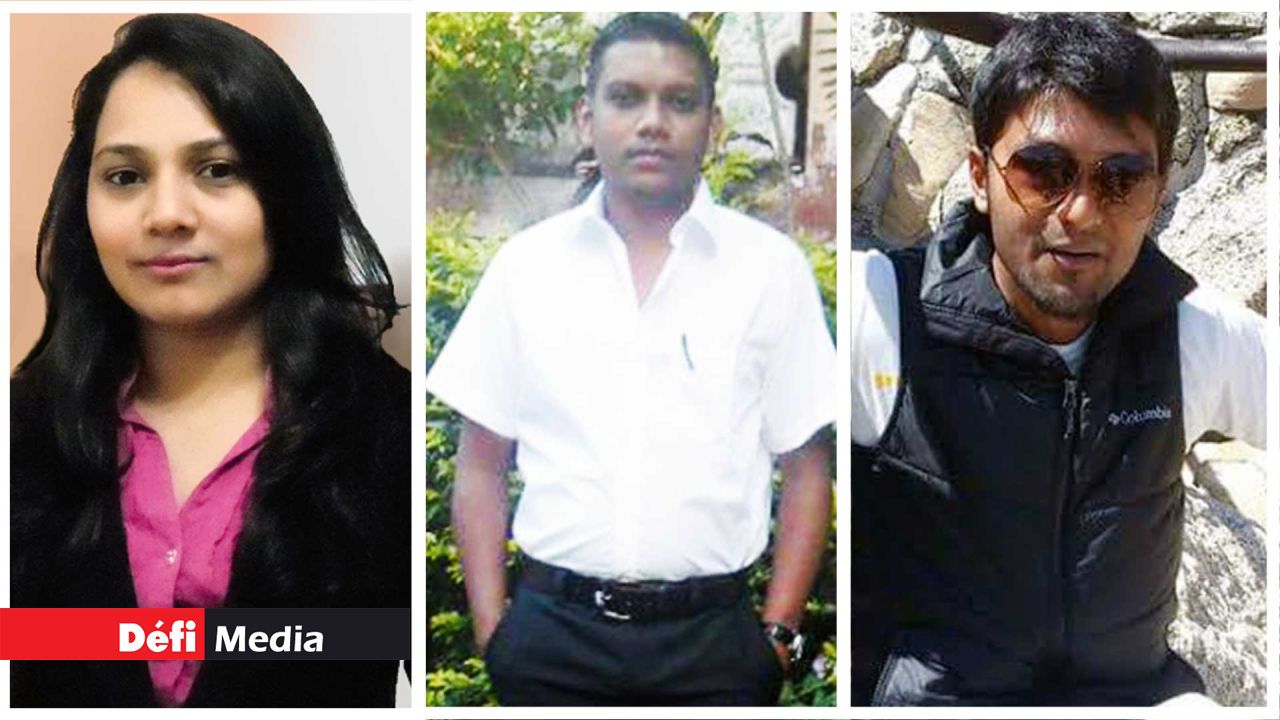 From Left: Viloshna Sonoo, Sanjiv Aunee & Shakeel Ramruttun