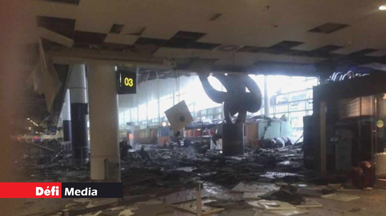 Vue à l’intérieur de l’aéroport de Zaventem.