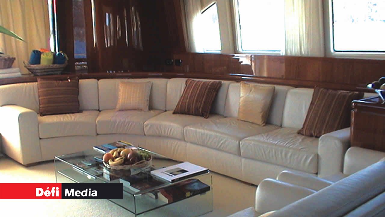 L’intérieur d’un paquebot
de luxe.