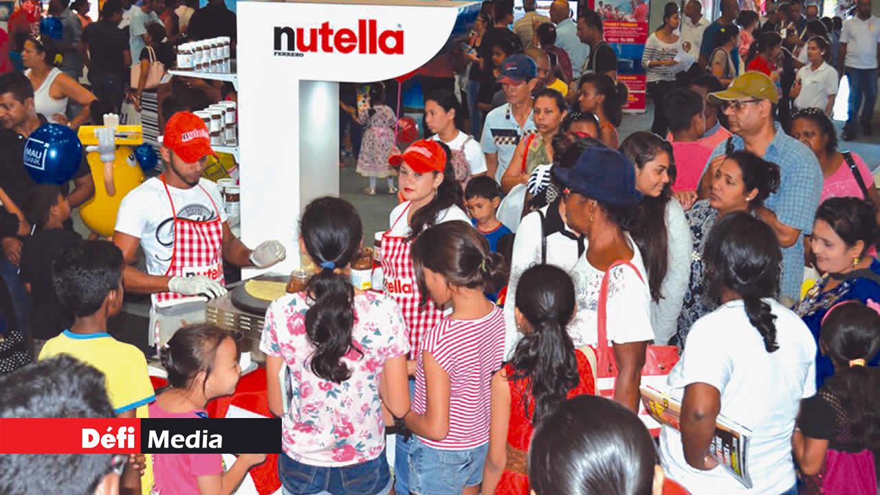 Le stand des représentants
de Weetabix et Nutella attire toujours la grosse foule.