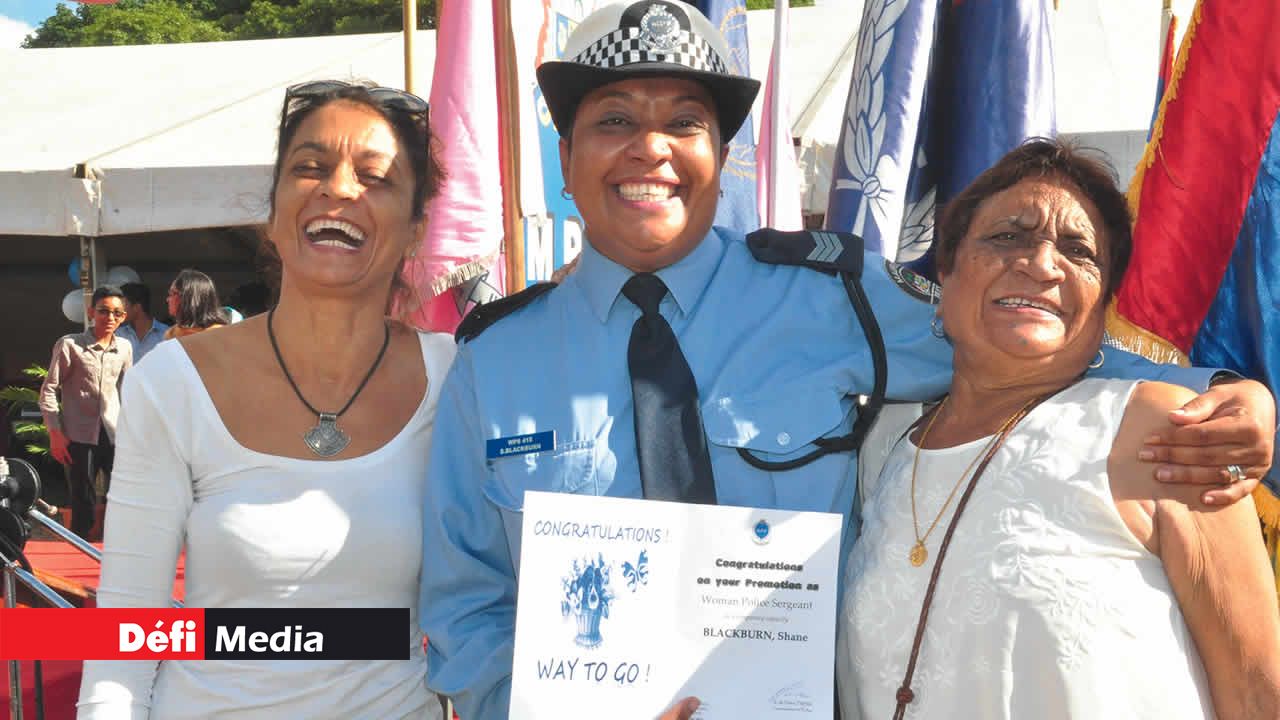 Le sergent Shane Blackburn et ses proches.