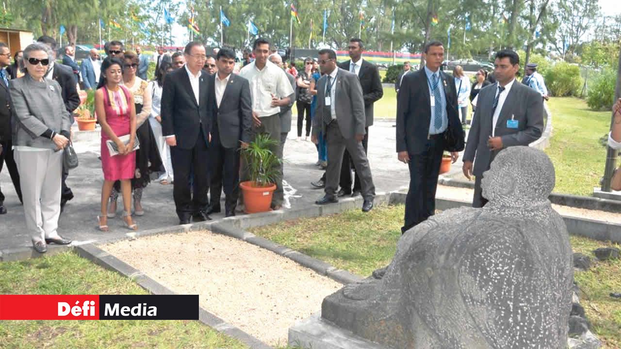 Au Morne, Ban Ki-moon a fait ressortir la valeur symbolique des lieux.