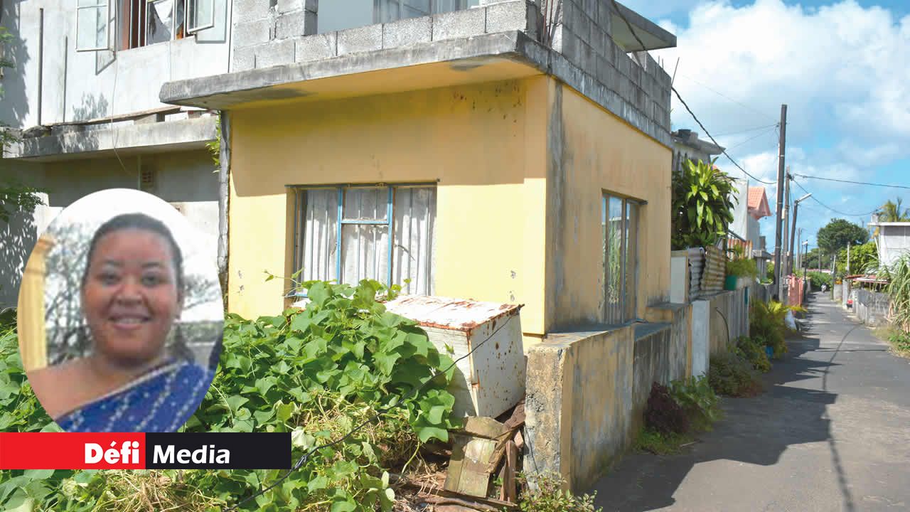 La maison où s’est joué le drame.(Cindy, la victime.en médaillon)