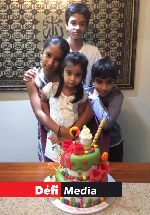 Les enfants de Shaheen et Zakir Mohamed.