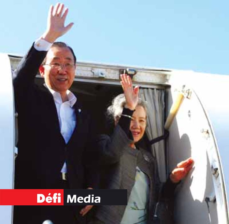 Farewell to a Nation that welcomed the UN couple with warmth,
love and friendship.