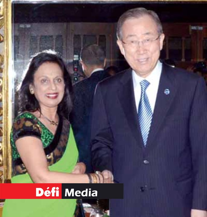 Courtesy call by the Speaker of the National Assembly,
Mrs Maya
Hanoomanjee.