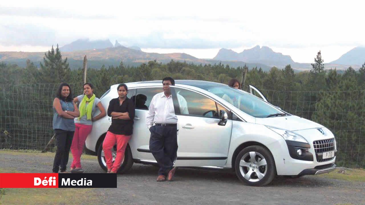 Lors d’une ballade en famille.