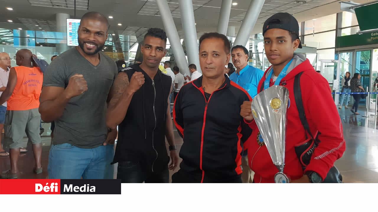 James Agathe, Fabrice Bauluck, Judex Jeannot et Warren Robertson. James Agathe, Fabrice Bauluck, Judex Jeannot et Warren Robertson.
