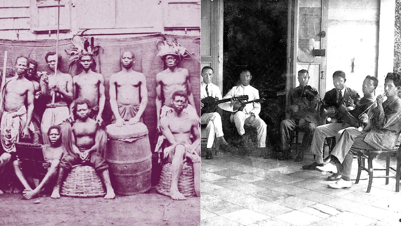 L’exposition est articulée autour de vidéos, musiques et articles de presse, entre autres.