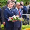 Visite de Macron : dépôt de gerbes au Jardin botanique SSR